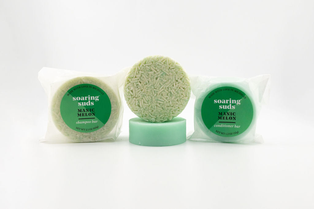 Manic Melon Shampoo & Conditioner – Soaring Suds Soap Co., LLC